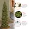 9ft. Pre-Lit North Valley™ Spruce Pencil Slim Artificial Christmas Tree, Clear Lights